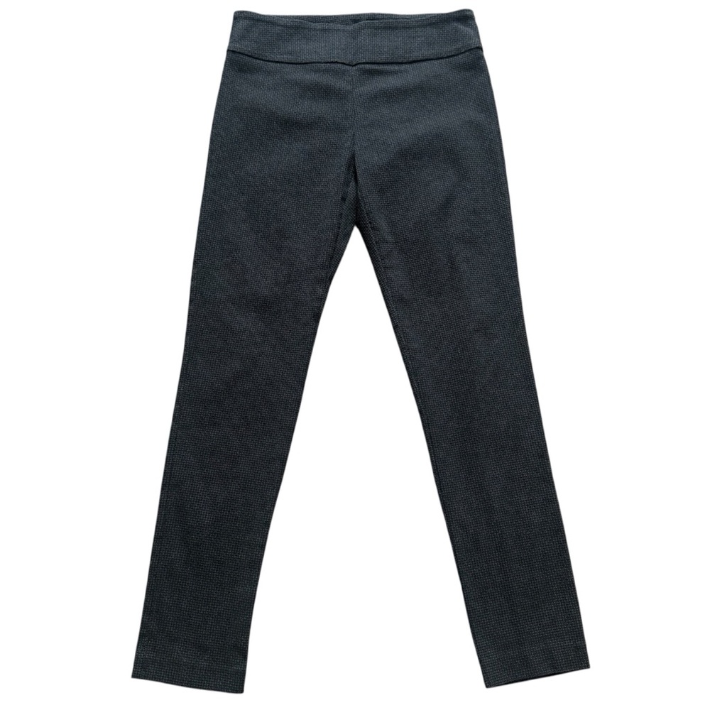 Elliott Lauren Pull-On Pants Elastic Waist Black Gray Work Career Size 6